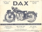 DAX Motorrad Prospekt  Typ 350 ohv  1933  dax-p33