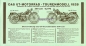 UT Motorcycle Brochure Type 550ccm JAP 1928