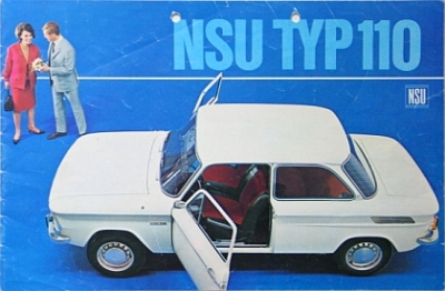 NSU Automobil Prospekt  Typ 110  16 Seiten  1966   nsu-op66