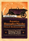 Austro-Rumpler Automobil Plakat Motiv 1922  auru-po01