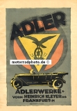 Adler Automobil Plakat Motiv 1922  ad-po02