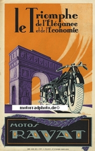 Ravat Motorrad Prospekt 8 Seiten 1928  rav-p28
