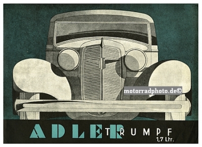 Adler Automobil Plakat Entwurf 1935 ad-po05-35