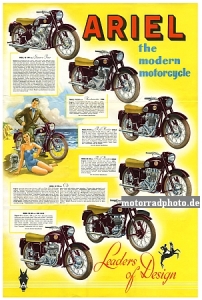 Ariel Motorrad Plakat  1958        ari-po58