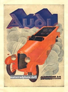 Audi Automobil Plakat Entwurf 1922 aud-po02-22