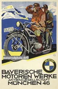 BMW motorcycle Poster  1927  bmw-po01