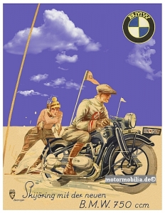 BMW Motorcycle  Poster  Layout 1929 bmw-po17