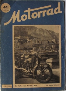 Motorrad Österreichische Zeitschrift Heft 41 13. Oktober 1950