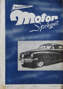 Internationaler Motor Spiegel 1. Folge Juli 1949   ims-z49