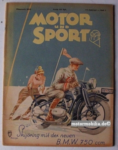 Motor und Sport Zeitschrift Heft 7  Feb.. 1929  mus-h7-29