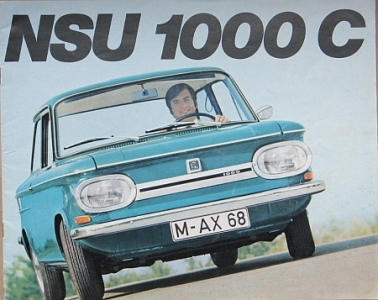 NSU Automobil Prospekt Typ 1000 C 1968  nsu-aop681