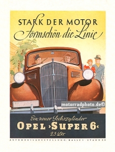 Opel Automobil Plakat Entwurf 1937 op-po02