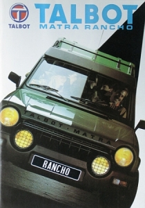 Talbot Matra Rancho Geländewagen Prospekt 16 Pages 1981 tal-op812