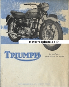 Triumph GB Motorrad Prospekt  8 Seiten 1927 triu-p56