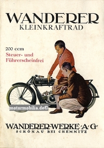 Wanderer Motorcycle Brochure Type 200ccm 1928