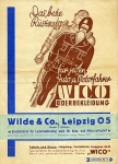 WICO Motorrad-Lederbekleidung Prospekt 4 Seiten 1931   wico-p31