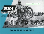 BSA Motorrad Prospekt  4 Seiten 1958   bsa-p58