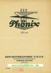 Phönix Motorrad Prospekt  4 Seiten  1936    phx-p36