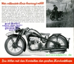 Zündapp Motorrad Prospekt  2 Seiten  1934   z-p34