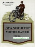 Wanderer Motorrad Prospekt 6 Seiten  1914  wa-p14