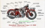 Standard Motorrad Prospekt  4 Seiten 1934      st-p34-cs500