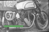 Norton Motorrad Foto Manx  490ccm OHC ca. 1950   no-08