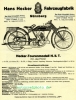 Hecker Motorrad Prospektblatt 2 Seiten 1926   hec-p26