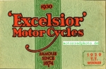 Excelsior GB Motorrad Prospekt 32 Seiten  1930   exe-gb-p30