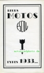 Escol Motorrad Prospekt   6 Seiten  1933    esc-p33