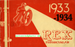Rex Motorrad Prospekt 20 Seiten  1933-34   rexs-p33-34