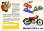 Hercules Motorrad Prospekt  4 Seiten  1950   her-p50