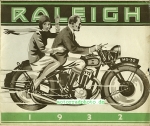 Raleigh Motorrad Prospekt  12 Seiten 1932   ral-p32