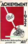 Dot  Motorrad Prospekt 6 Seiten   1932    dot-p32