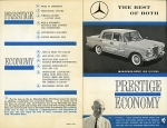 Mercedes Benz Prospekt  190D  4 Seiten  1962   mb-op62-190d-e