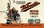 Velocette Motorrad Prospekt  8 Seiten  1927   velo-p27