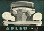Adler Automobil Prospekt Typ 1,7Ltr. Trumpf  1935       ad-op35