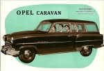 Opel Automobil Prospekt Caravan 6 Seiten  1953    op-op53dk