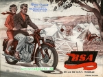 BSA Motorrad Prospekt  6 Seiten 1953   bsa-p53