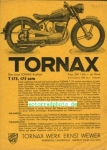 Tornax Motorrad Prospektblatt 2 Seiten 1952   tor-p52