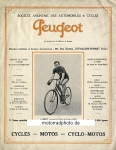 Peugeot Motorrad + Fahrrad Prospekt 6 Seiten  1923  peu-p23
