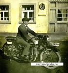 SchÃ¼ttoff Motorrad Foto 496 ccm ohv, 1930  sc-f09