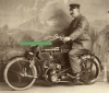 Opel Motorrad Foto 2 Zylinder  ca. 1905  op-f0502