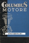 Columbus Motoren Prospekt/ BDL  32 Seiten 1935  col-p35