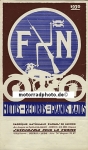 FN Motorrad Falt-Prospekt 4 Seiten 1930  fn-p30
