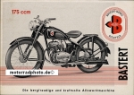 Bastert Motorrad Prospektblatt 2 Seiten 1957  bas-p57