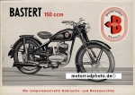 Bastert Motorrad Prospektblatt 2 Seiten 1957  bas-p57-2