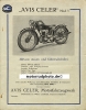 Avis Celer Motorrad Prospektblatt 1 Seite 1929 avc-p29-2