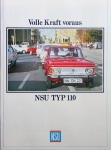 NSU Automobil Brochure 4 Pages  Typ 110  1961 nsu-op61