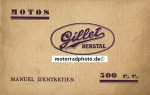 Gillet Herstal Motorrad Betriebsanleitung 500ccm ohv 32 Seiten 1928  gih-ba28