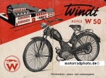 Windt Kleinmotorrad Prospektblatt  2 Seiten 1952   windt-p52